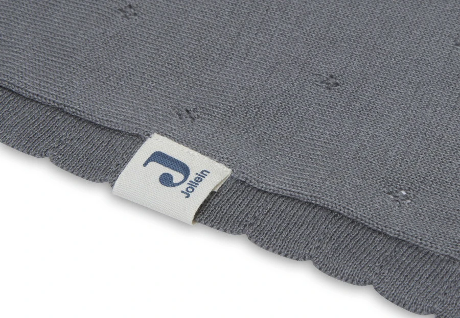 Jollein Pointelle Storm Grey 100 X 150 Cm Ledikantdeken 516-522-66064 7 Jollein Pointelle Storm Grey 100 X 150 Cm Ledikantdeken 516-522-66064 - Afbeelding 5