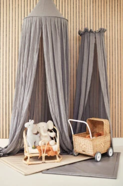 Jollein Vintage Storm Grey 155 Cm Sluier 002-001-00094 -Baby Wereld Verkoop Jollein Vintage Storm Grey 002 1