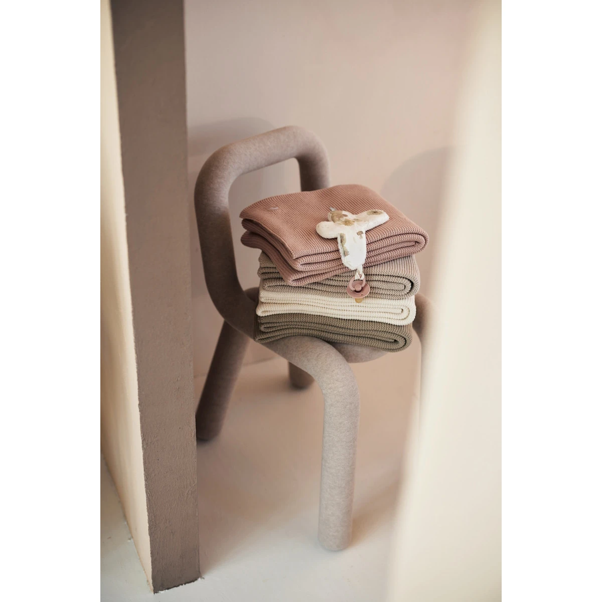 Jollein Basic Knit Olive Green 100 X 150 Cm Ledikantdeken 516-522-67053 - Afbeelding 8