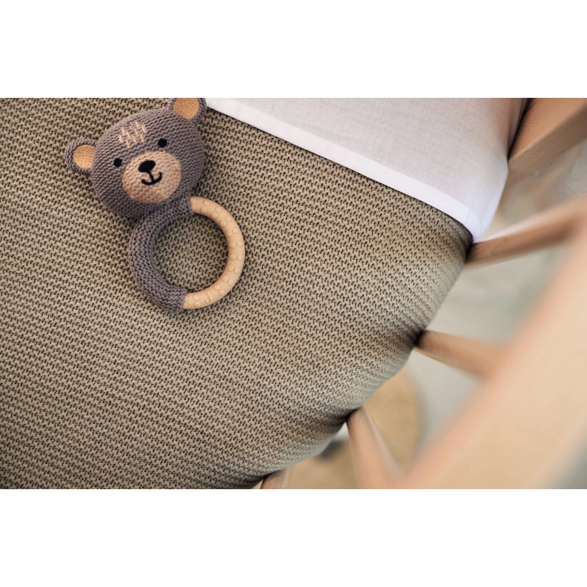 Jollein Basic Knit Olive Green 100 X 150 Cm Ledikantdeken 516-522-67053 - Afbeelding 7