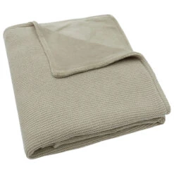 Jollein Basic Knit Olive Green / Fleece 100 X 150 Cm Ledikantdeken 517-522-67054