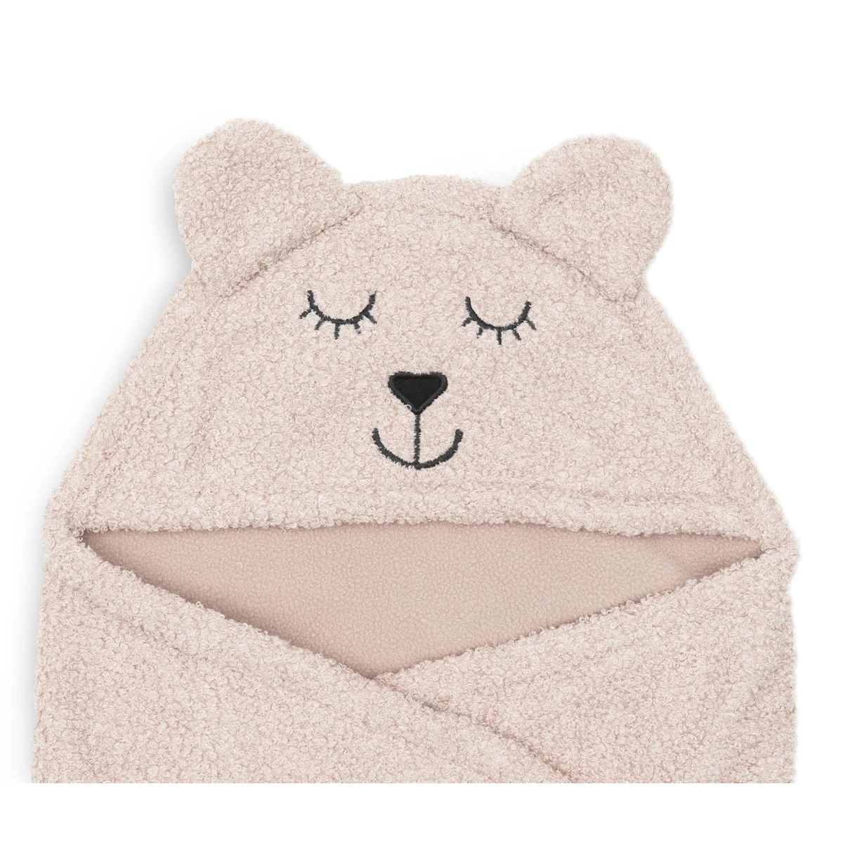 Jollein Bear Boucle Wild Rose Wikkeldeken 032-566-67062 6 Jollein Bear Boucle Wild Rose Wikkeldeken 032-566-67062 - Afbeelding 4