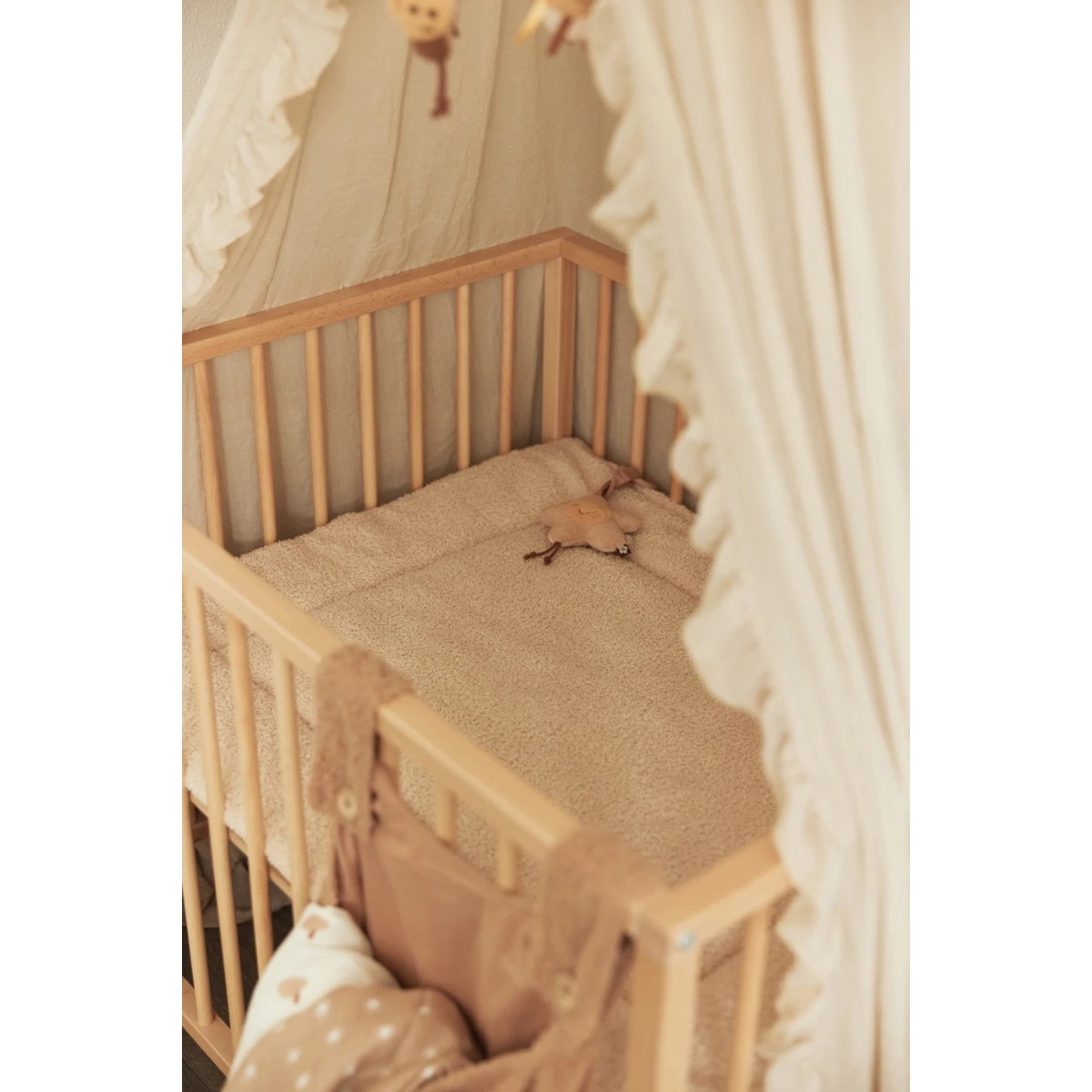 Jollein Boucle Naturel 80 X 100 Cm Boxkleed 017-513-66060 - Afbeelding 5