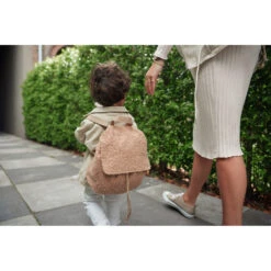 Jollein Boucle Naturel Rugtasje 057-591-66060 -Baby Wereld Verkoop jollein boucle rugzakje .1