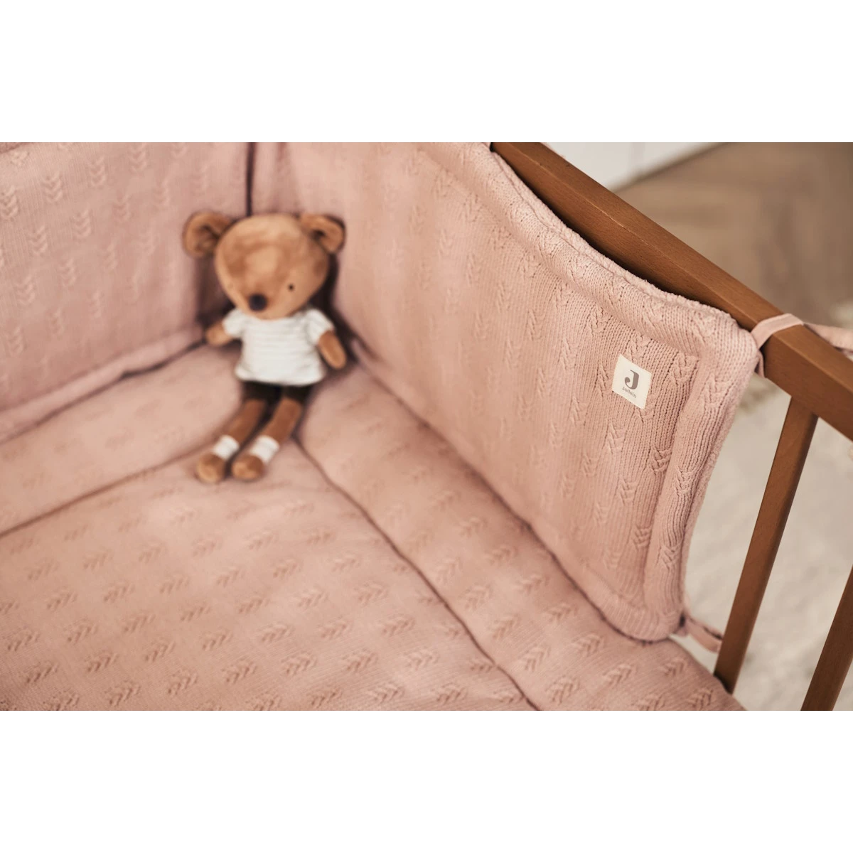 Jollein Grain Knit Wild Rose 75 X 95 Cm Boxkleed 017-512-67065 7 Jollein Grain Knit Wild Rose 75 X 95 Cm Boxkleed 017-512-67065 - Afbeelding 5