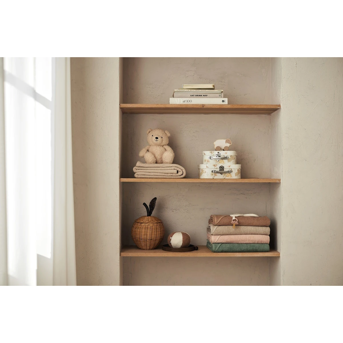 Jollein Ash Green Badstof 100 X 100 Cm XL Badcape 534-836-00095 - Afbeelding 5