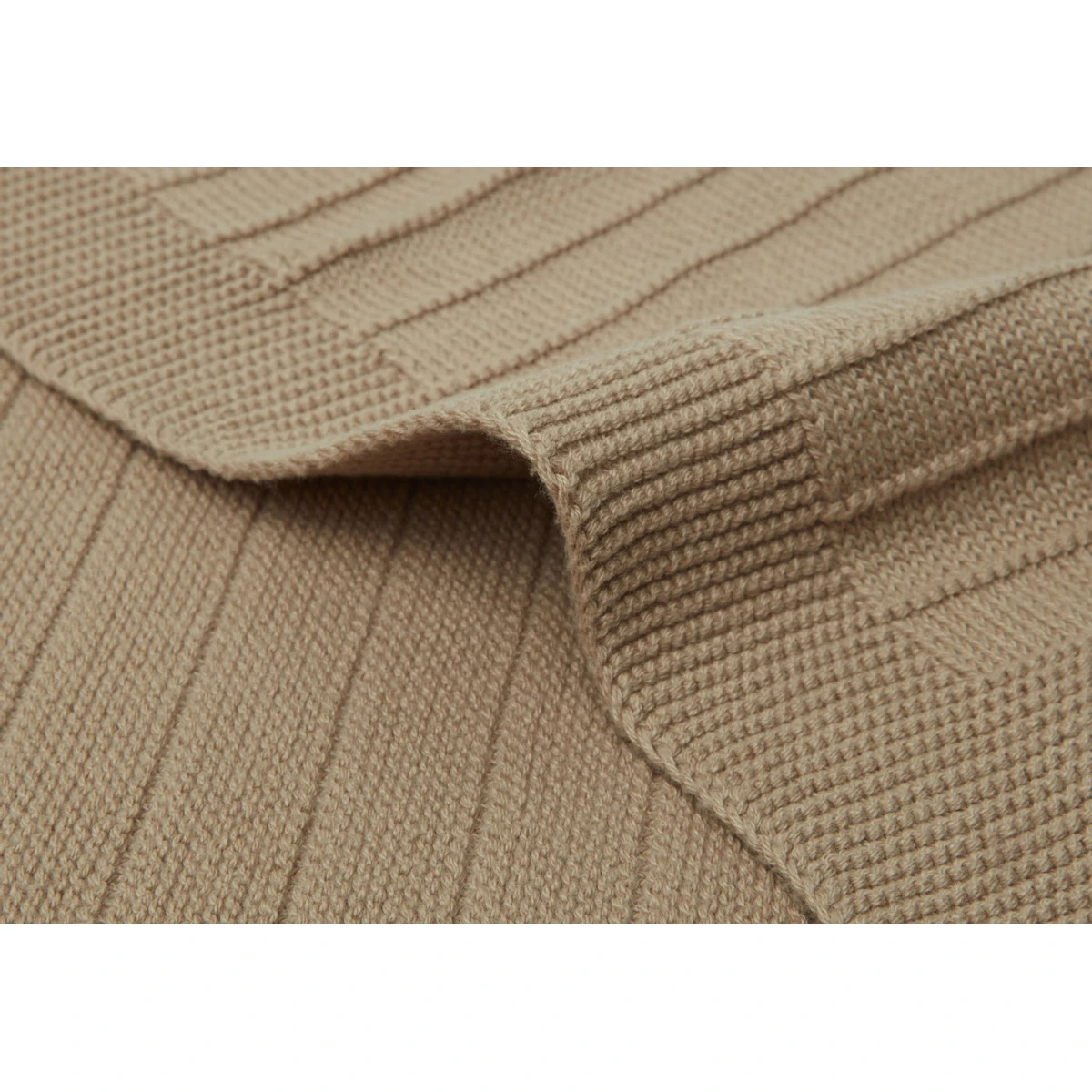 Jollein Pure Knit Biscuit 100x150 Cm Ledikantdeken 516-522-67012 5 Jollein Pure Knit Biscuit 100x150 Cm Ledikantdeken 516-522-67012 - Afbeelding 3