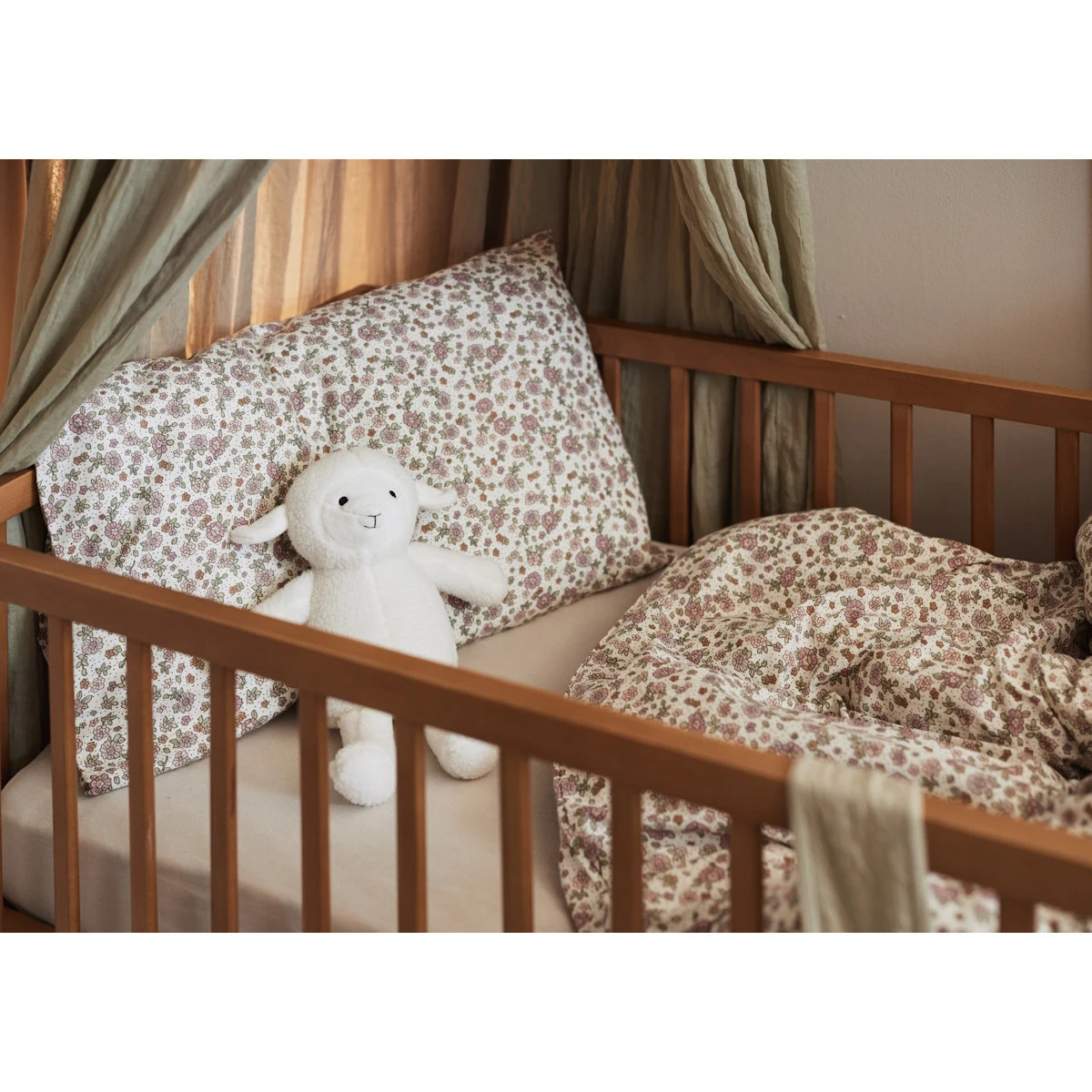 Jollein Retro Flowers Dekbedovertrek En Sloop 100 X 140 Cm 003-005-67045 - Afbeelding 6