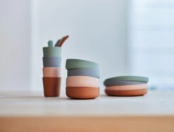 Jollein Ash Green Siliconen Dinerset 705-007-00095 -Baby Wereld Verkoop jollein siliconen dinerset 2