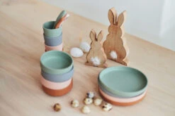 Jollein Ash Green Siliconen Dinerset 705-007-00095 -Baby Wereld Verkoop jollein siliconen dinerset 3