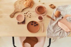 Jollein Pale Pink Siliconen Dinerset 705-007-00090 -Baby Wereld Verkoop jollein siliconen dinerset 4 1