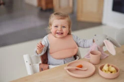 Jollein Pale Pink Siliconen Dinerset 705-007-00090 -Baby Wereld Verkoop jollein siliconen dinerset 8