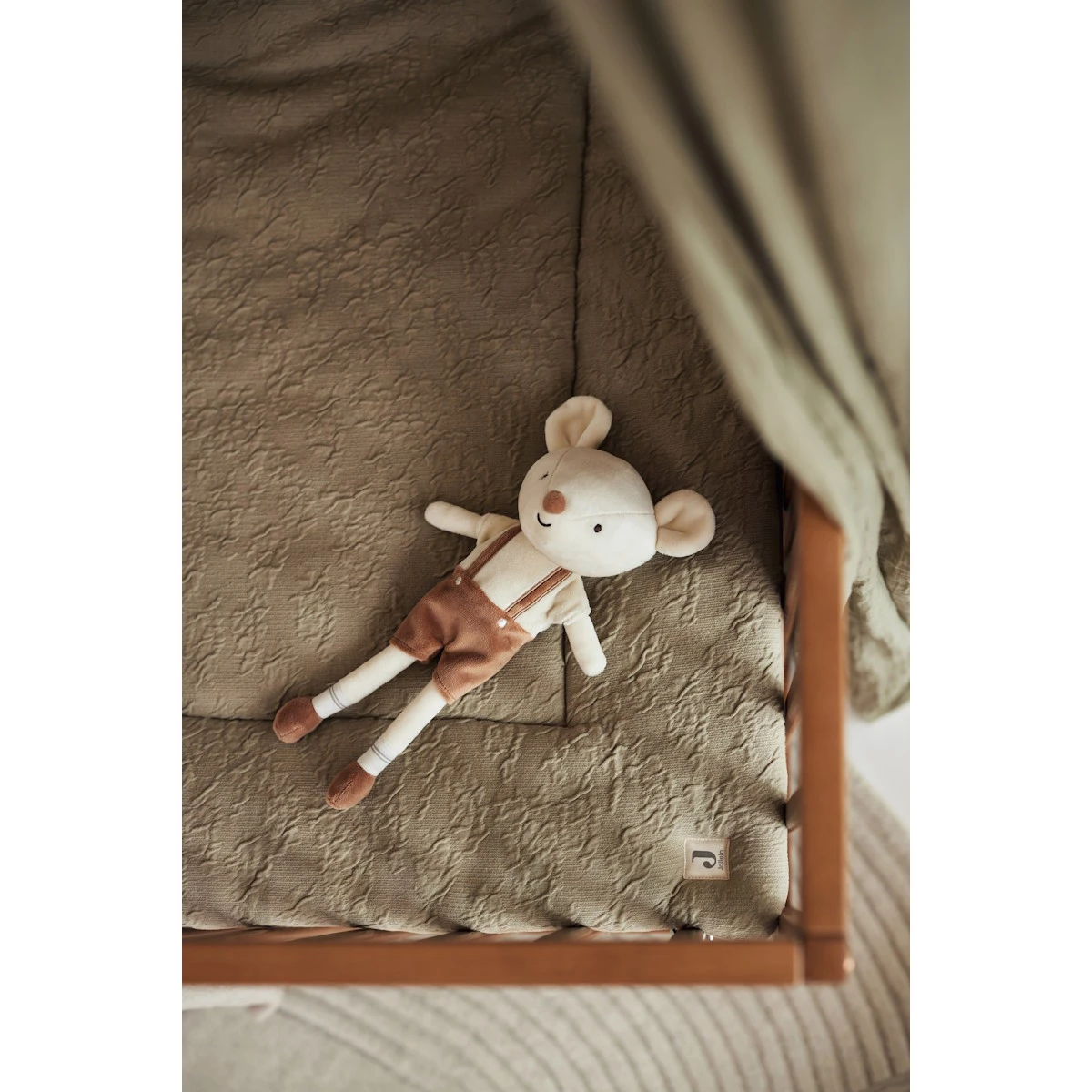 Jollein Soft Waves Olive Green 75 X 95 Cm Boxkleed 017-512-67052 8 Jollein Soft Waves Olive Green 75 X 95 Cm Boxkleed 017-512-67052 - Afbeelding 6