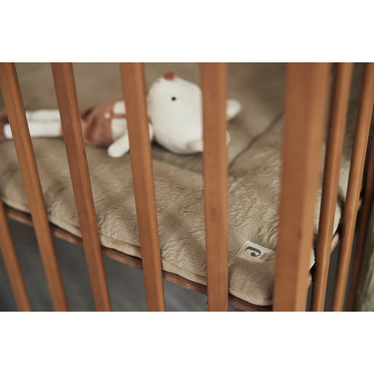 Jollein Soft Waves Olive Green 75 X 95 Cm Boxkleed 017-512-67052 7 Jollein Soft Waves Olive Green 75 X 95 Cm Boxkleed 017-512-67052 - Afbeelding 5