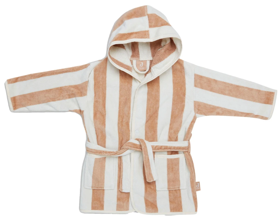 Jollein Stripe Terry Biscuit 1-2jr Badjas 060-808-67000 3 Jollein Stripe Terry Biscuit 1-2jr Badjas 060-808-67000
