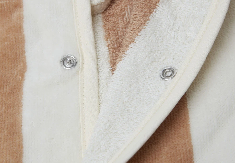 Jollein Stripe Terry Biscuit 1-2jr Badjas 060-808-67000 6 Jollein Stripe Terry Biscuit 1-2jr Badjas 060-808-67000 - Afbeelding 4