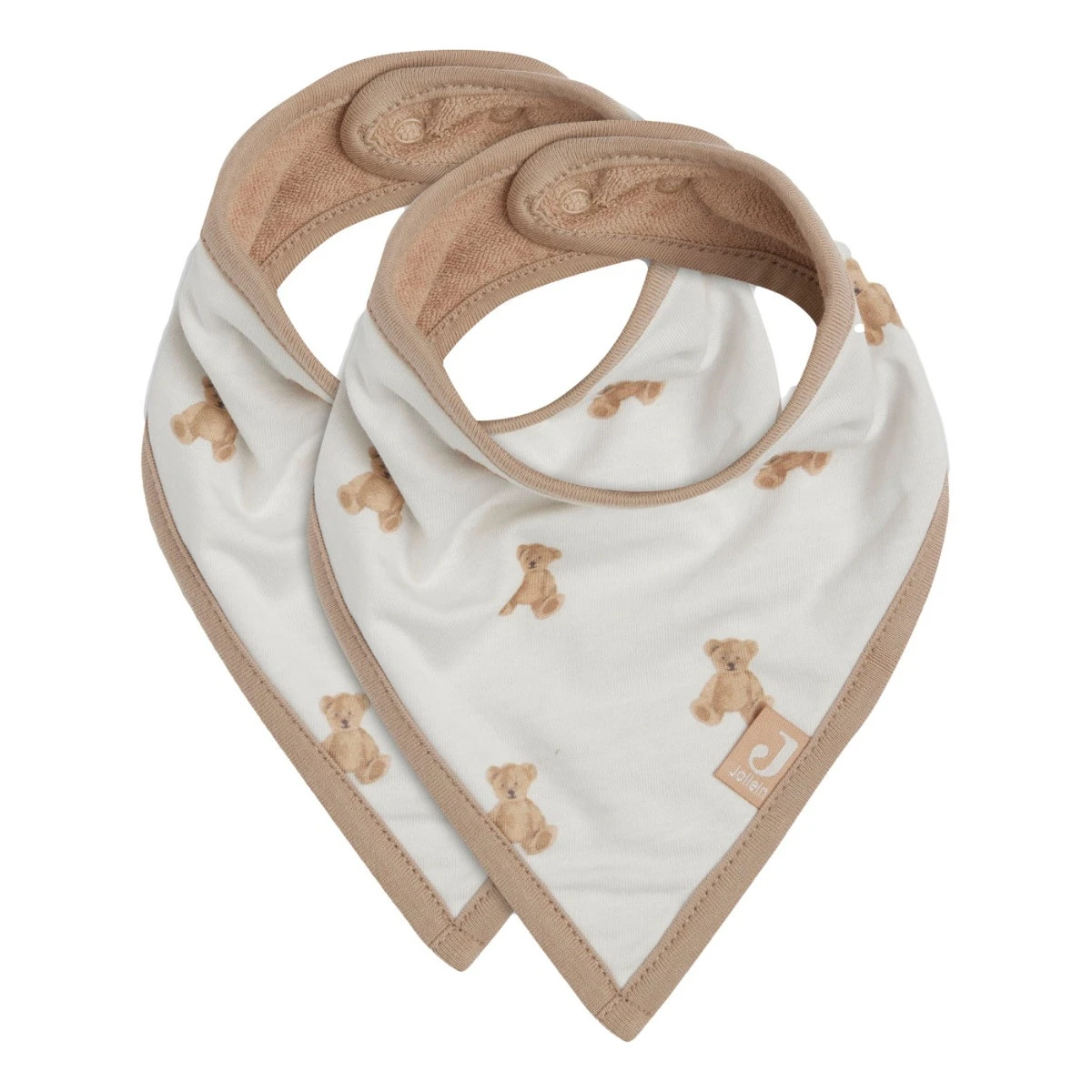Jollein Teddy Bear 2-pack Bandana Slabber 029-867-66095 3 Jollein Teddy Bear 2-pack Bandana Slabber 029-867-66095