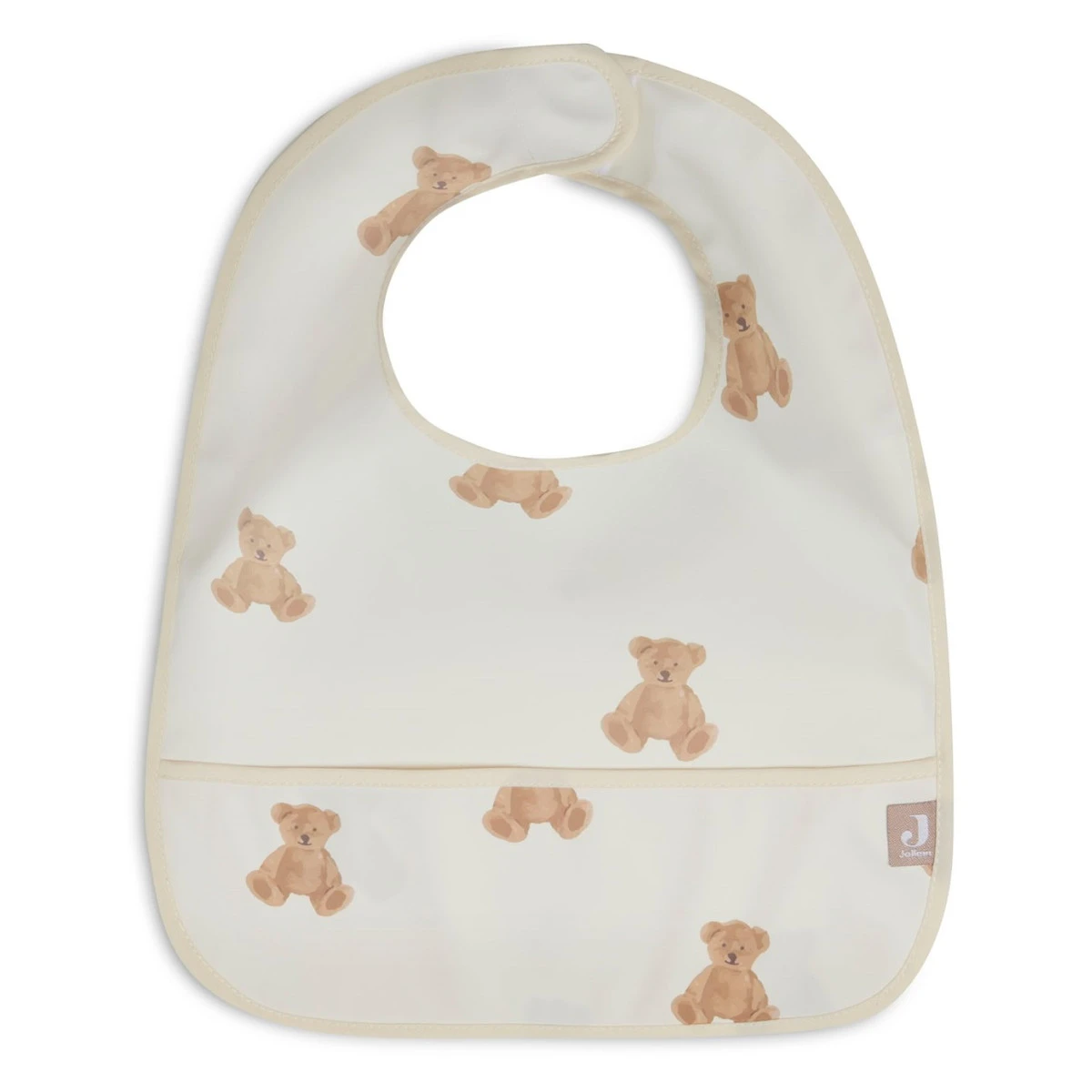 Jollein Teddy Bear 2-pack Waterproof Slabber 029-864-66095 4 Jollein Teddy Bear 2-pack Waterproof Slabber 029-864-66095 - Afbeelding 2