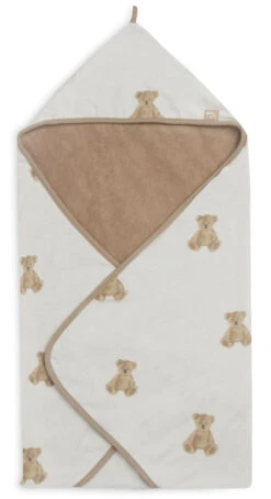 Jollein Teddy Bear 75 X 75 Cm Badcape 534-836-66095 -Baby Wereld Verkoop jollein teddy bear 75 x 75 cm badcape 534 836 66095 3