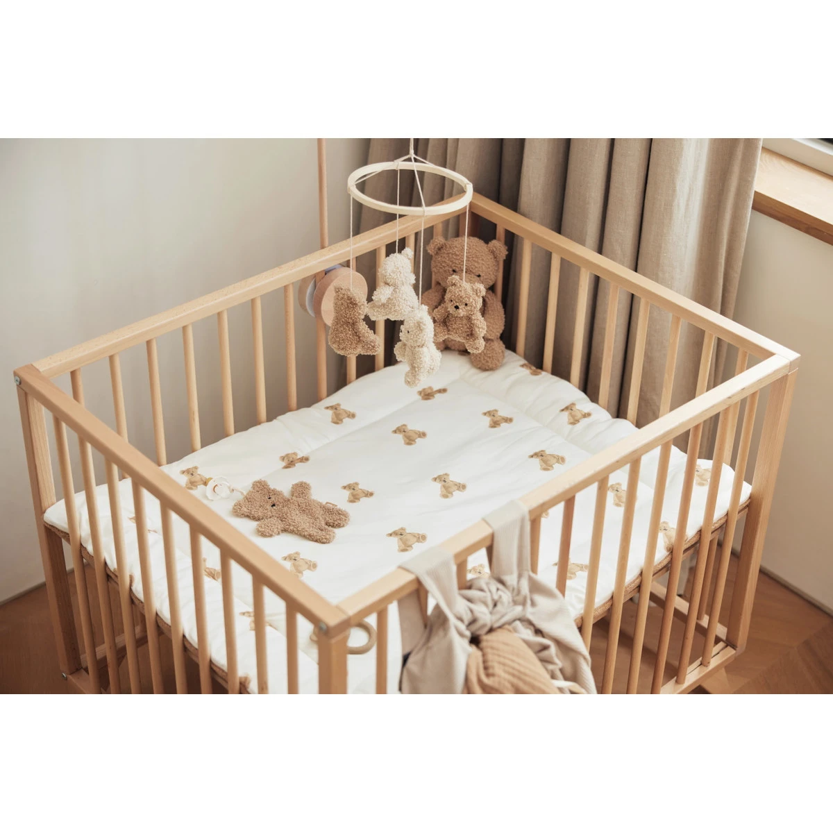 Jollein Teddy Bear 75 X 95 Cm Boxkleed 017-512-66095 8 Jollein Teddy Bear 75 X 95 Cm Boxkleed 017-512-66095 - Afbeelding 6