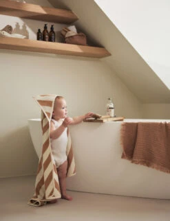 Jollein Terry Stripe Biscuit 75 X 75 Cm Badcape 534-514-67000 -Baby Wereld Verkoop jollein terry stripe biscuit 75 x 75 cm badcape 534 514 67000 7